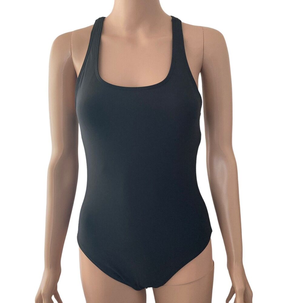 Zeraca Swimsuit One Piece Womens Small Black Stretch